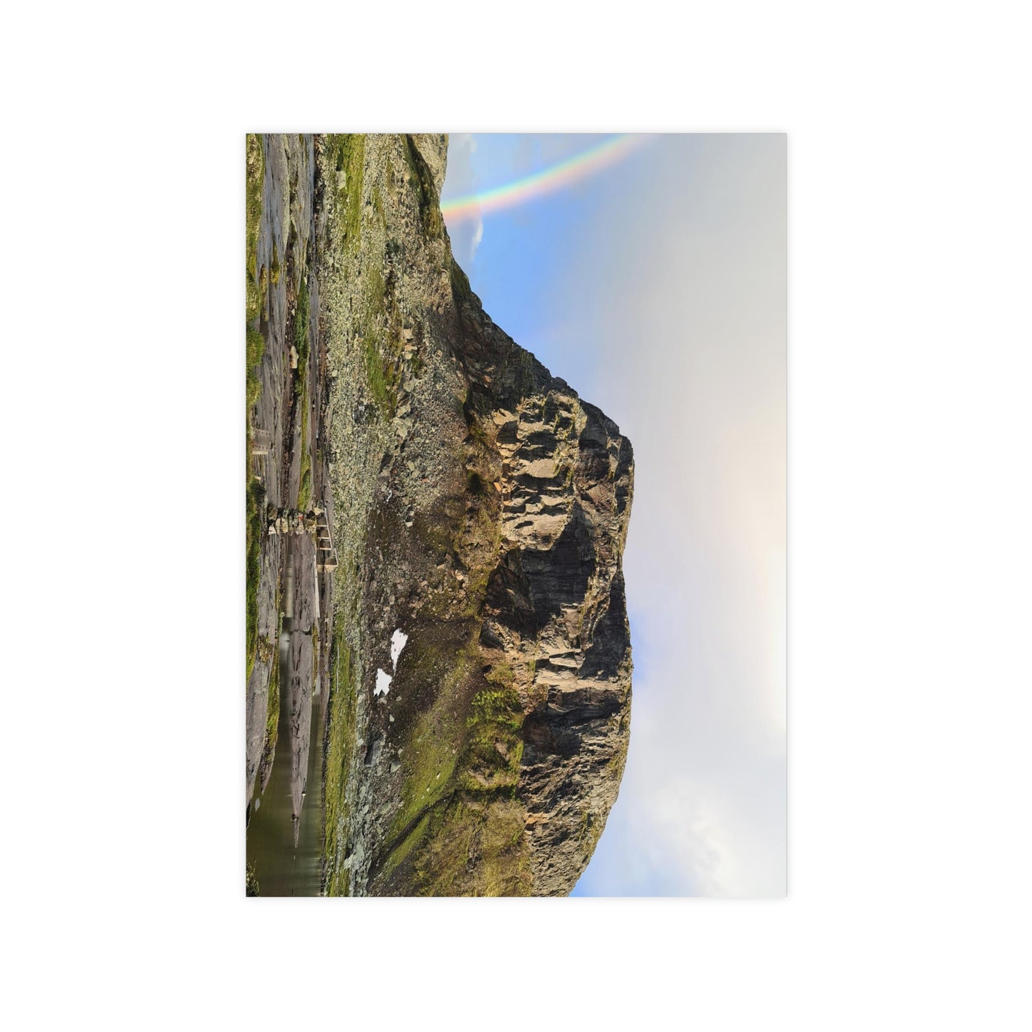 Kvenna norway Landscape Poster - Majestic Mountain Print for Home Decor