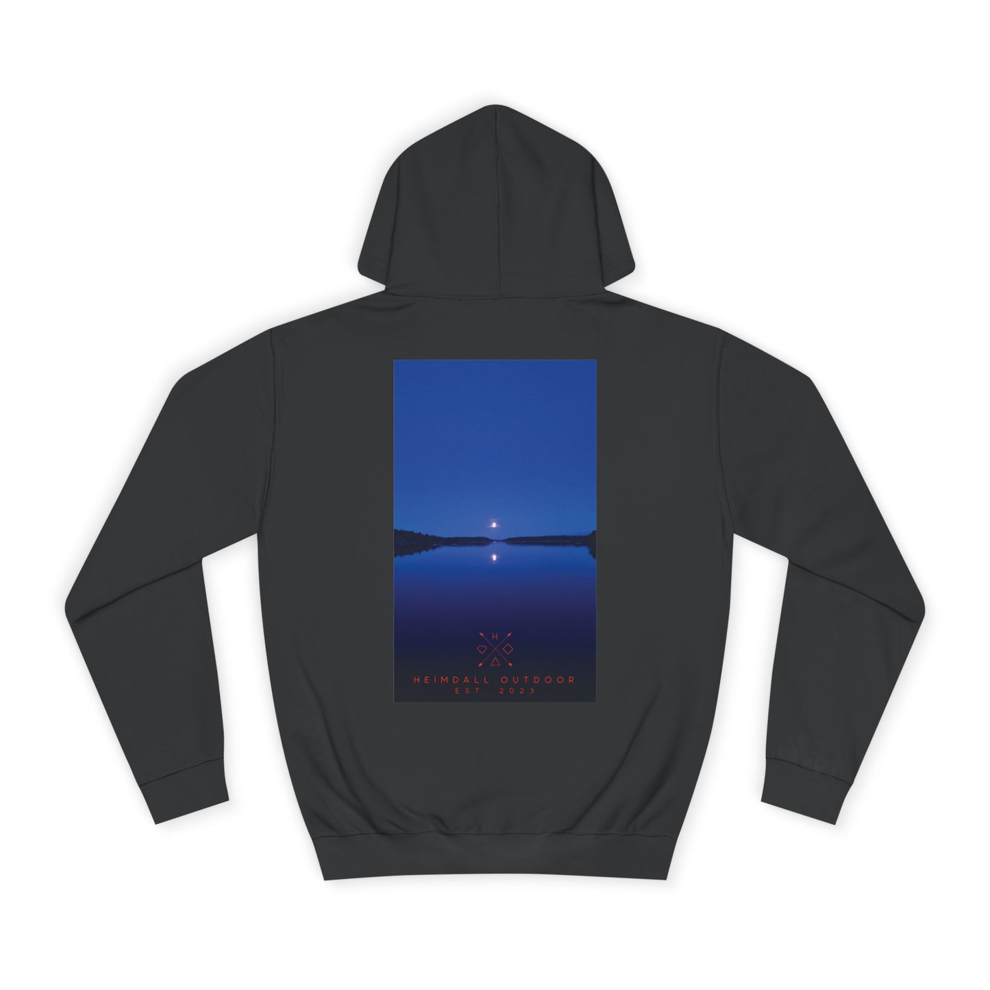 Vansjø by nigth 01 Unisex College Hoodie