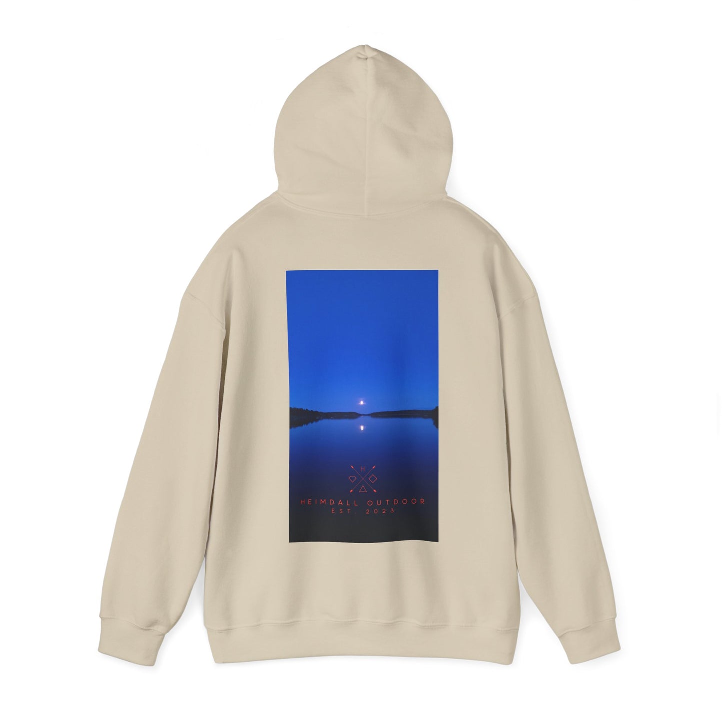 Vansjø by night Unisex Heavy Blend™ Hooded Sweatshirt
