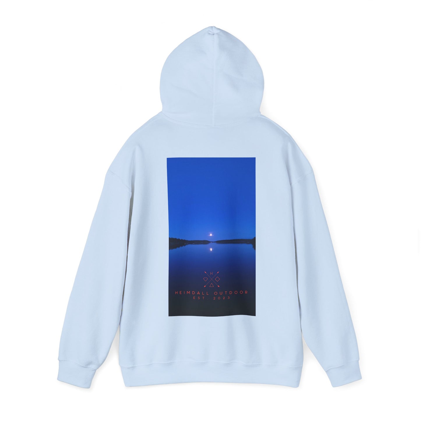 Vansjø by night Unisex Heavy Blend™ Hooded Sweatshirt