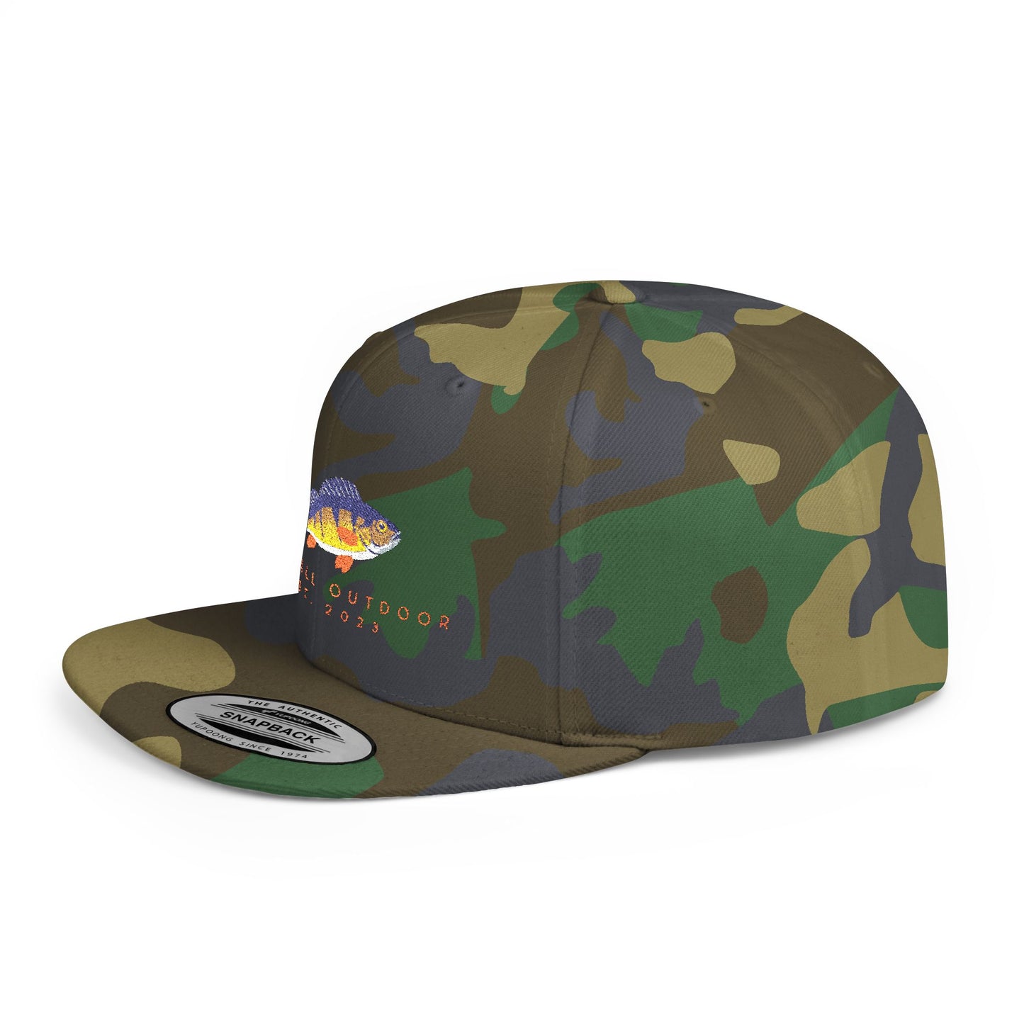 Perchy Heimdall Outdoors Flat Bill Snapback Hat - Perfect for Adventurers and Outdoor Enthusiasts