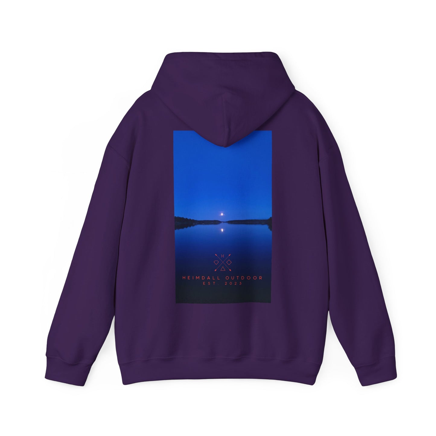 Vansjø by night Unisex Heavy Blend™ Hooded Sweatshirt