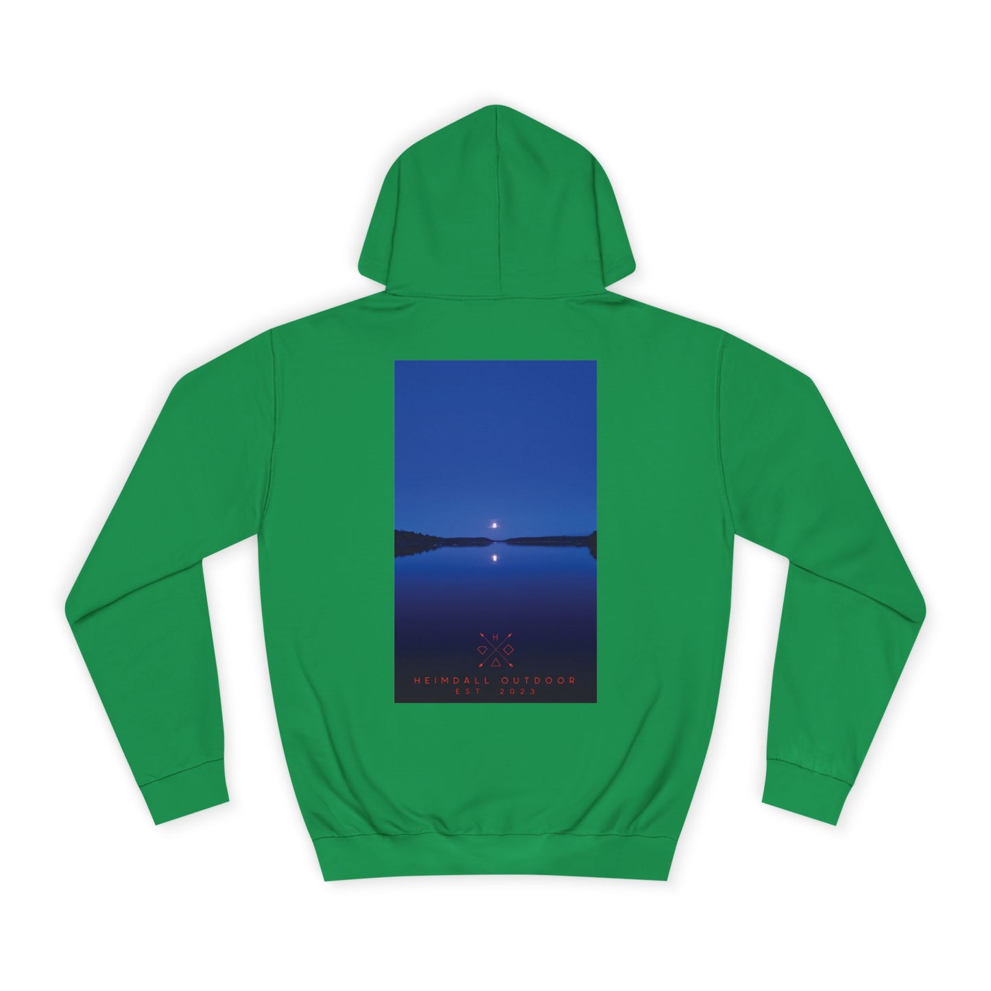 Vansjø by nigth 01 Unisex College Hoodie