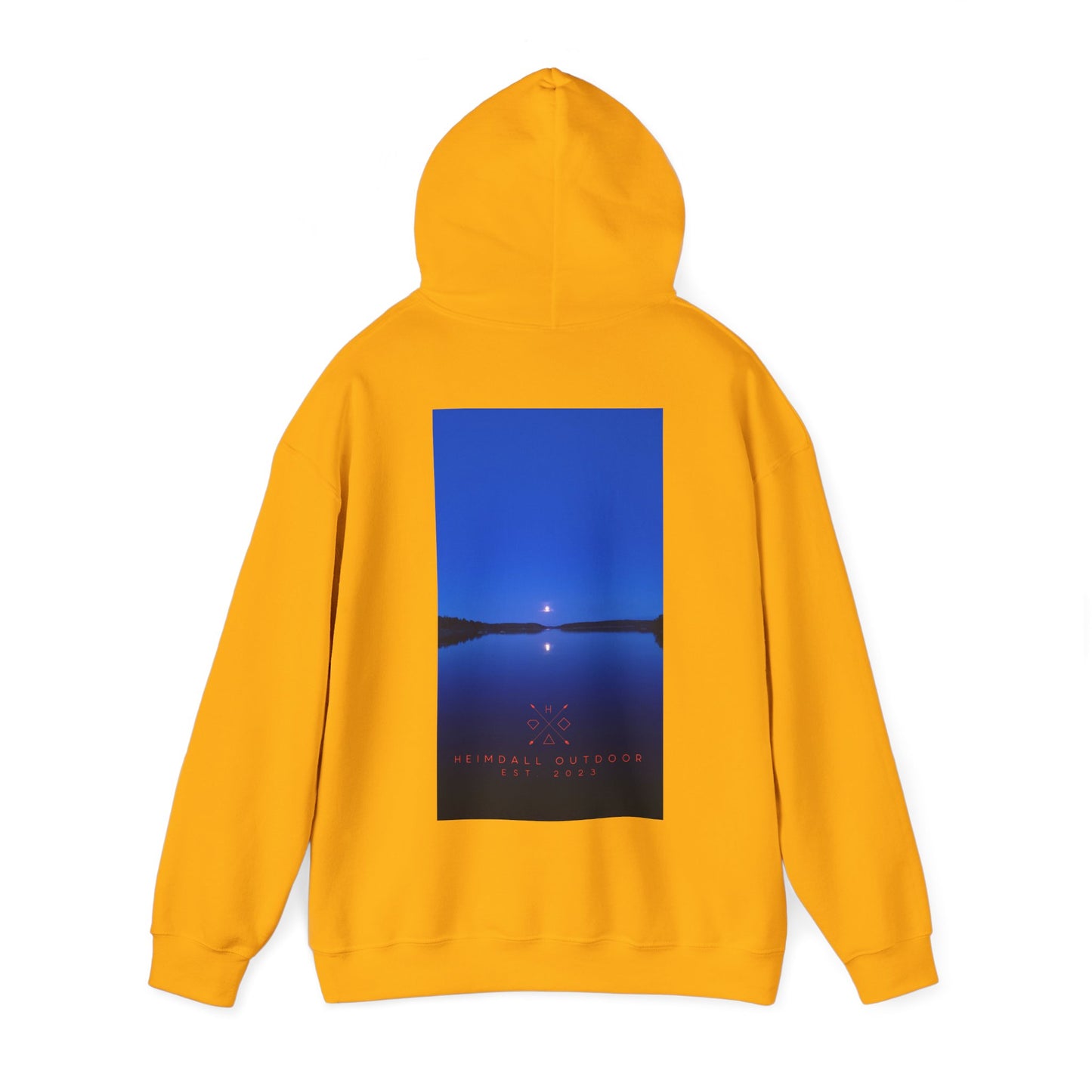 Vansjø by night Unisex Heavy Blend™ Hooded Sweatshirt