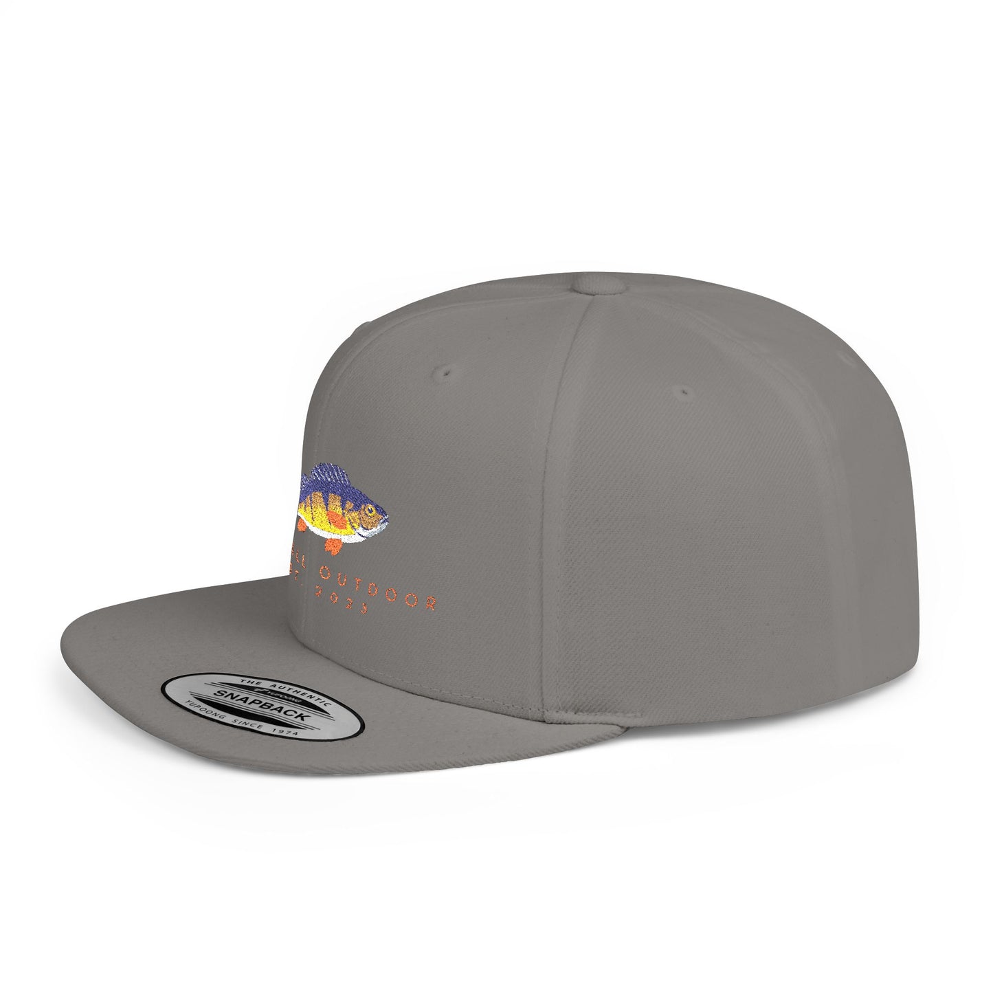 Perchy Heimdall Outdoors Flat Bill Snapback Hat - Perfect for Adventurers and Outdoor Enthusiasts