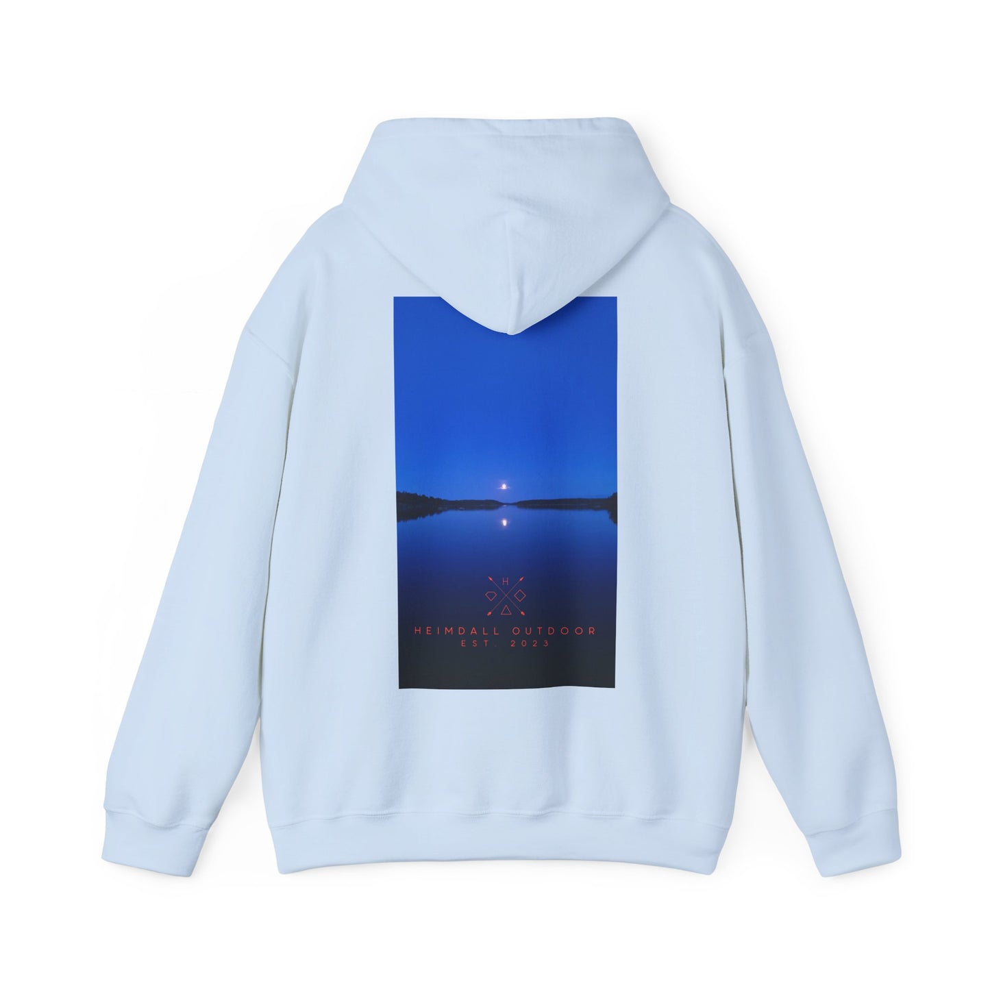 Vansjø by night Unisex Heavy Blend™ Hooded Sweatshirt