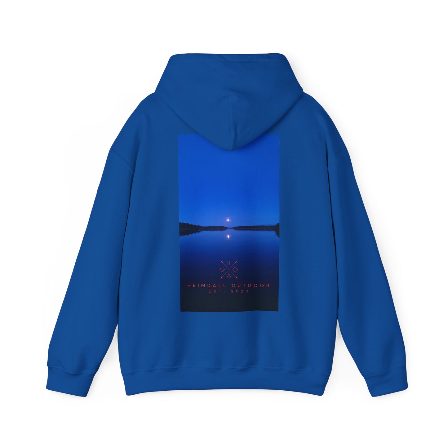 Vansjø by night Unisex Heavy Blend™ Hooded Sweatshirt