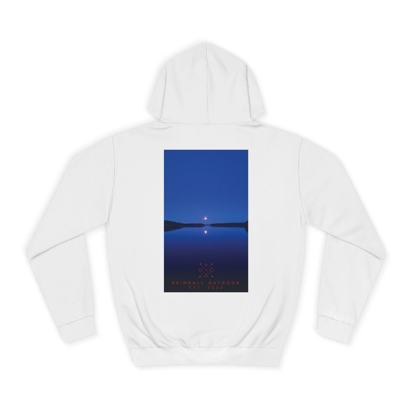 Vansjø by nigth 01 Unisex College Hoodie