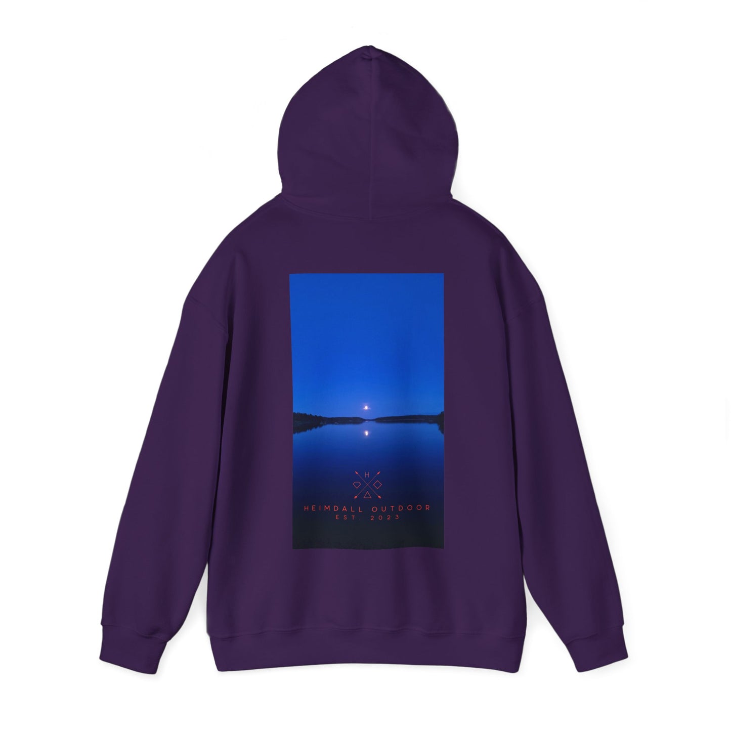 Vansjø by night Unisex Heavy Blend™ Hooded Sweatshirt