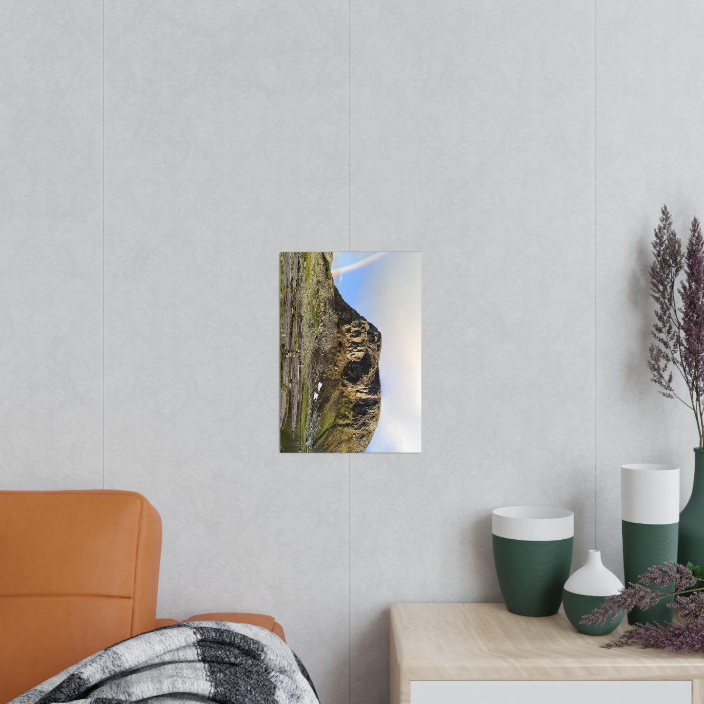 Kvenna norway Landscape Poster - Majestic Mountain Print for Home Decor