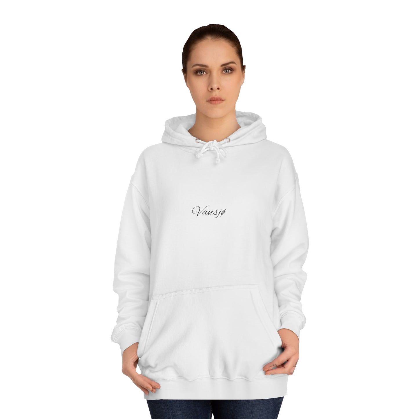 Vansjø by nigth 01 Unisex College Hoodie