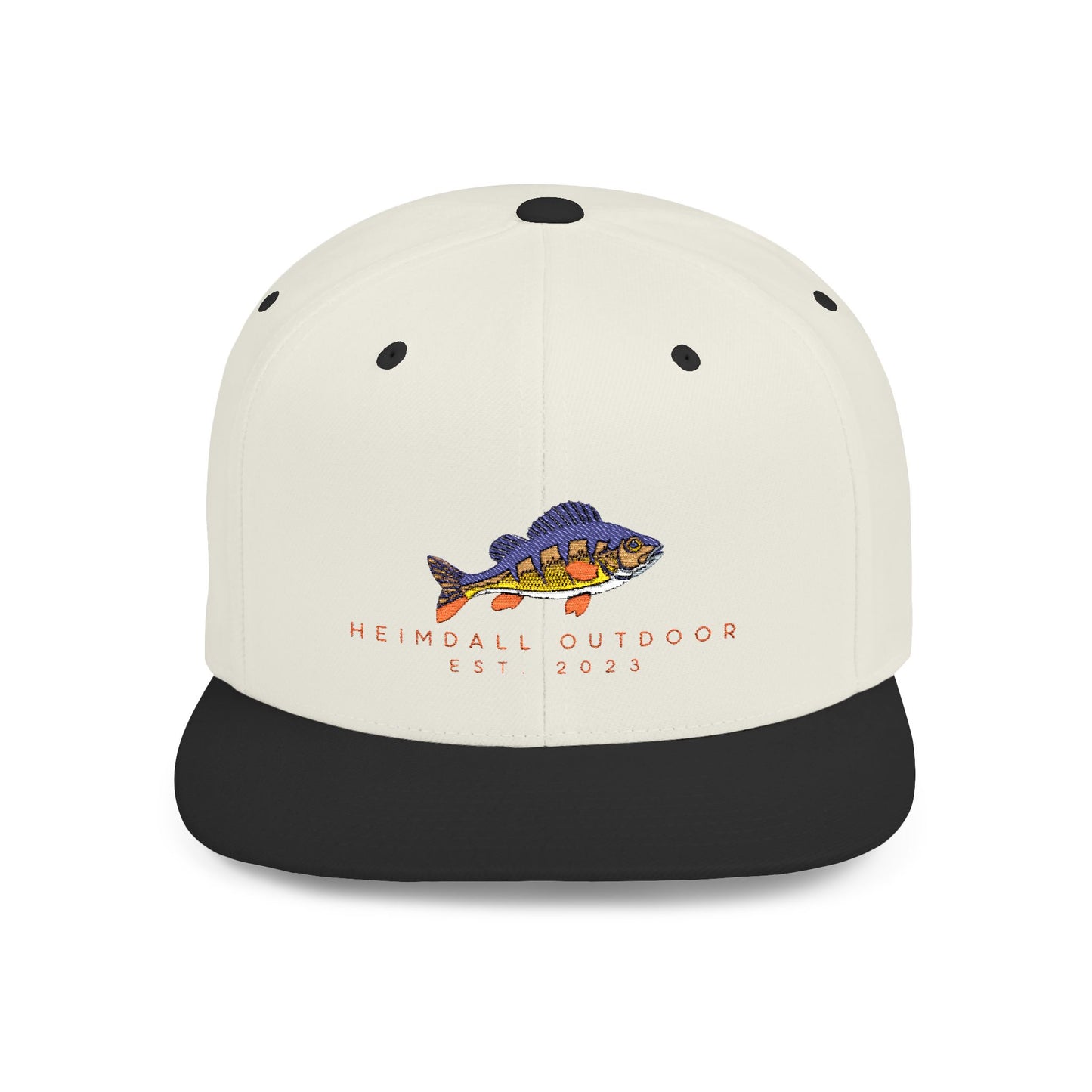 Perchy Heimdall Outdoors Flat Bill Snapback Hat - Perfect for Adventurers and Outdoor Enthusiasts