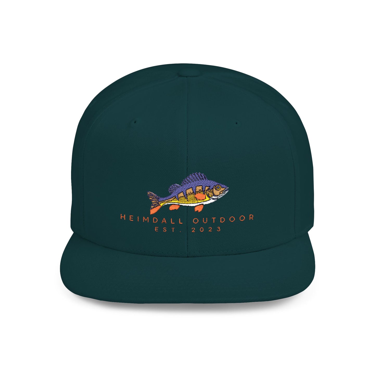 Perchy Heimdall Outdoors Flat Bill Snapback Hat - Perfect for Adventurers and Outdoor Enthusiasts