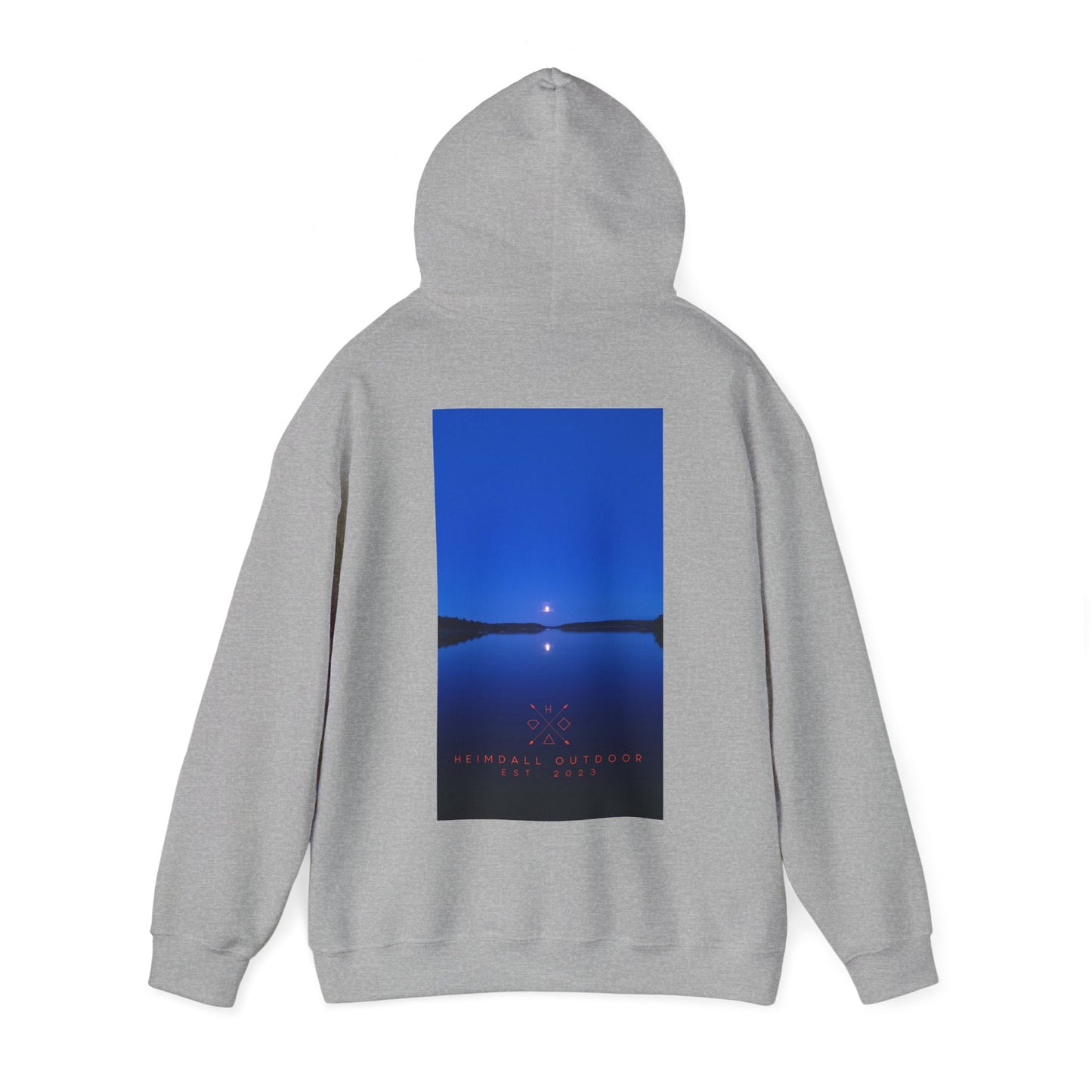 Vansjø by night Unisex Heavy Blend™ Hooded Sweatshirt