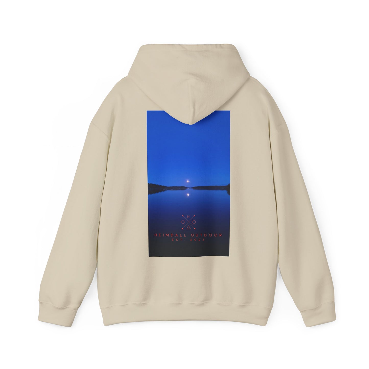Vansjø by night Unisex Heavy Blend™ Hooded Sweatshirt