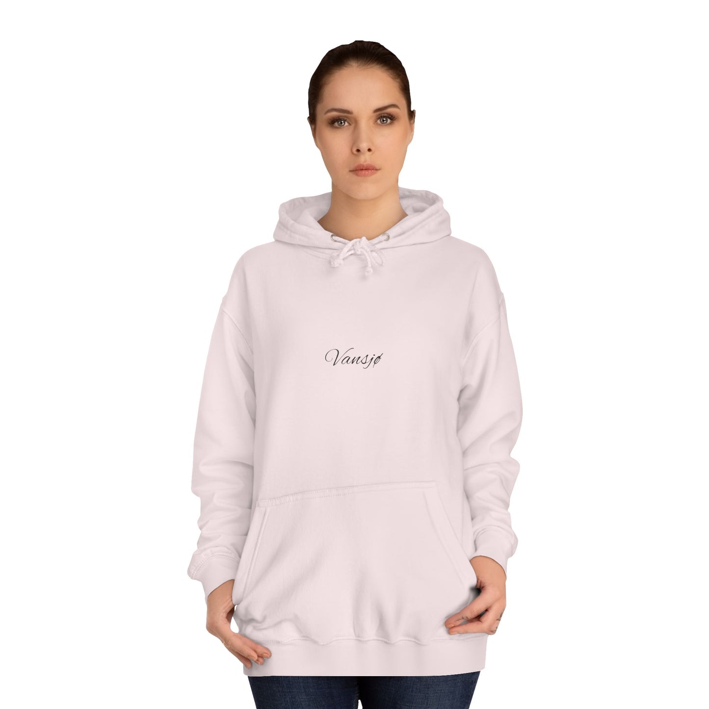 Vansjø by nigth 01 Unisex College Hoodie