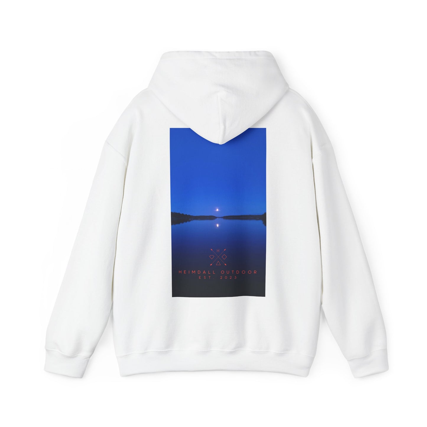 Vansjø by night Unisex Heavy Blend™ Hooded Sweatshirt