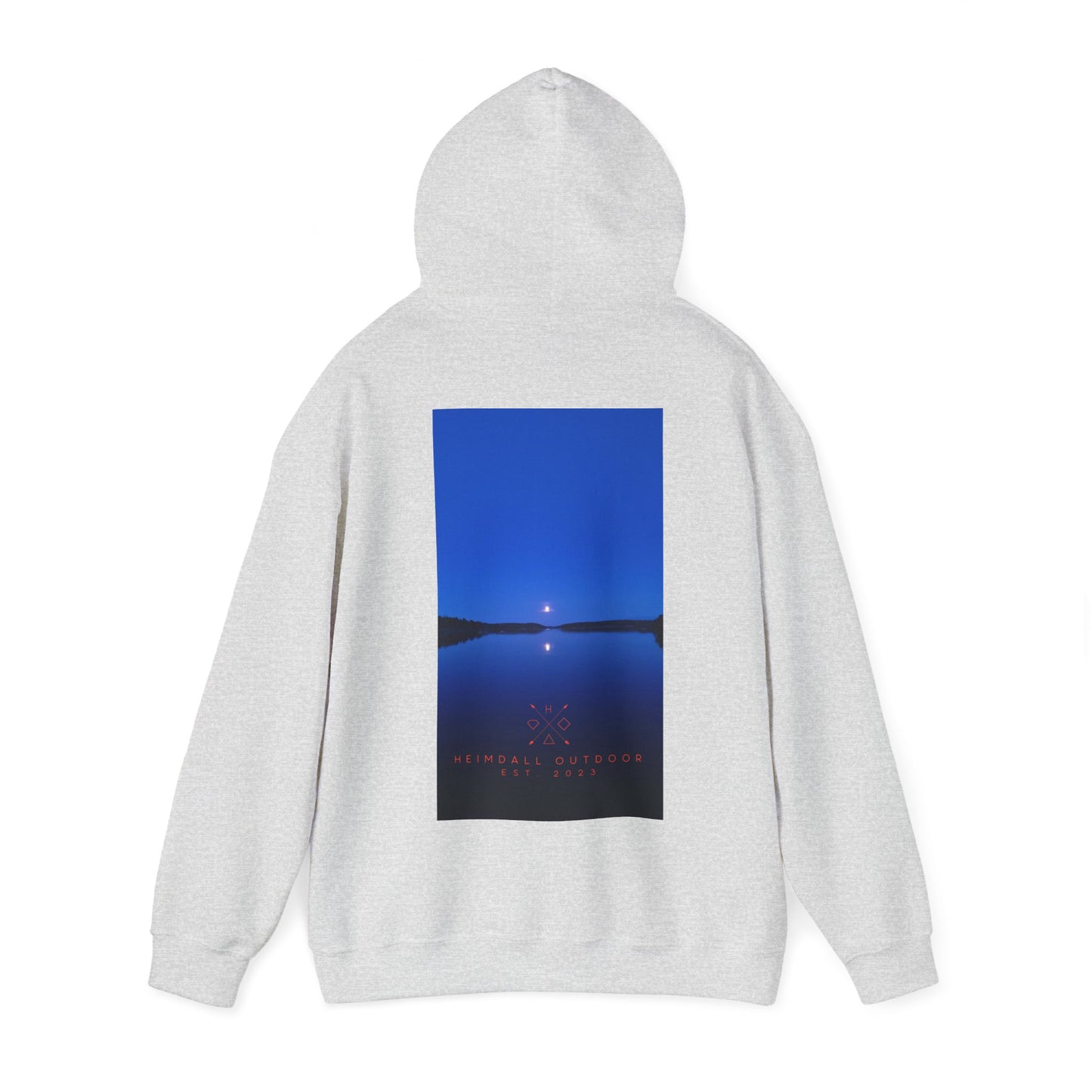 Vansjø by night Unisex Heavy Blend™ Hooded Sweatshirt