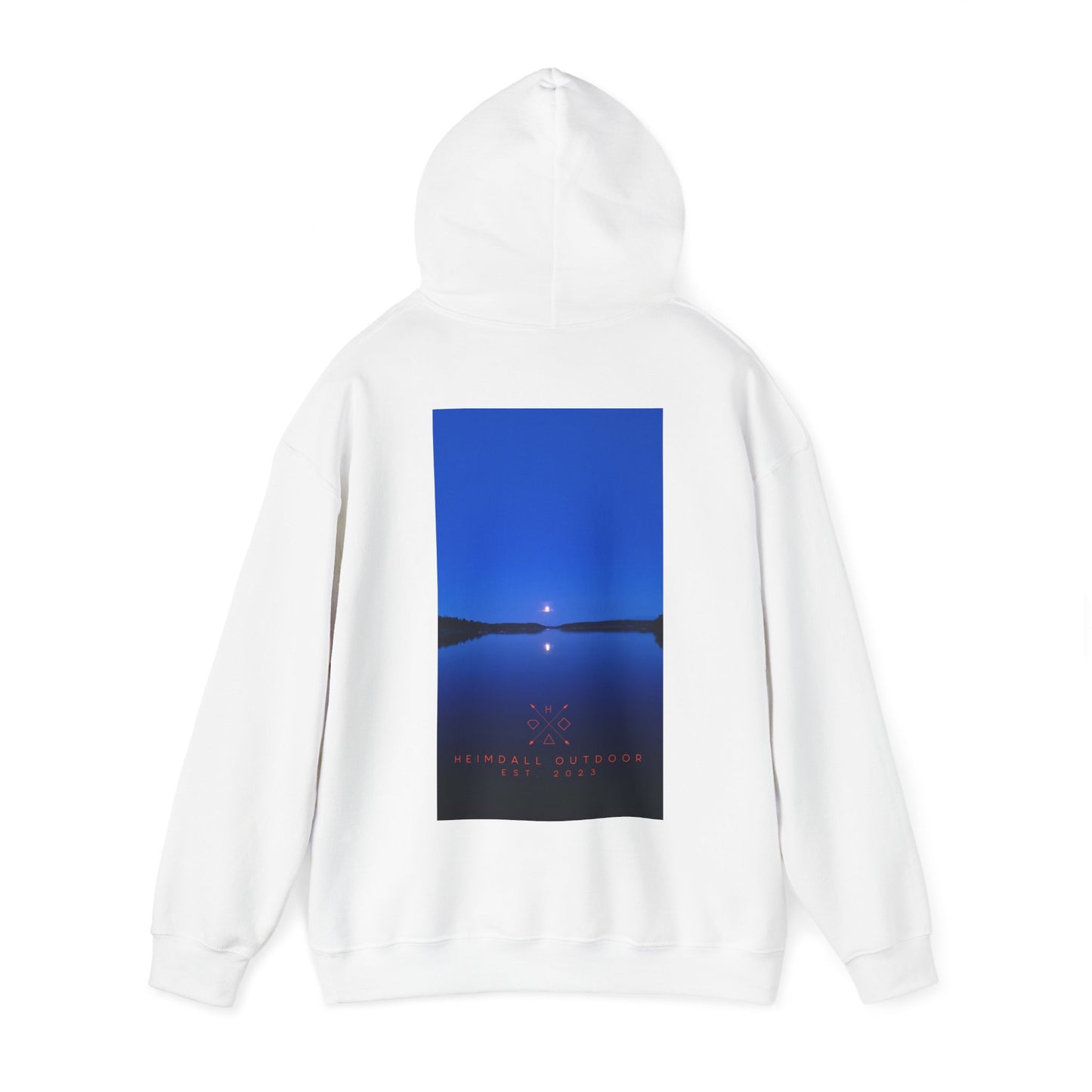 Vansjø by night Unisex Heavy Blend™ Hooded Sweatshirt
