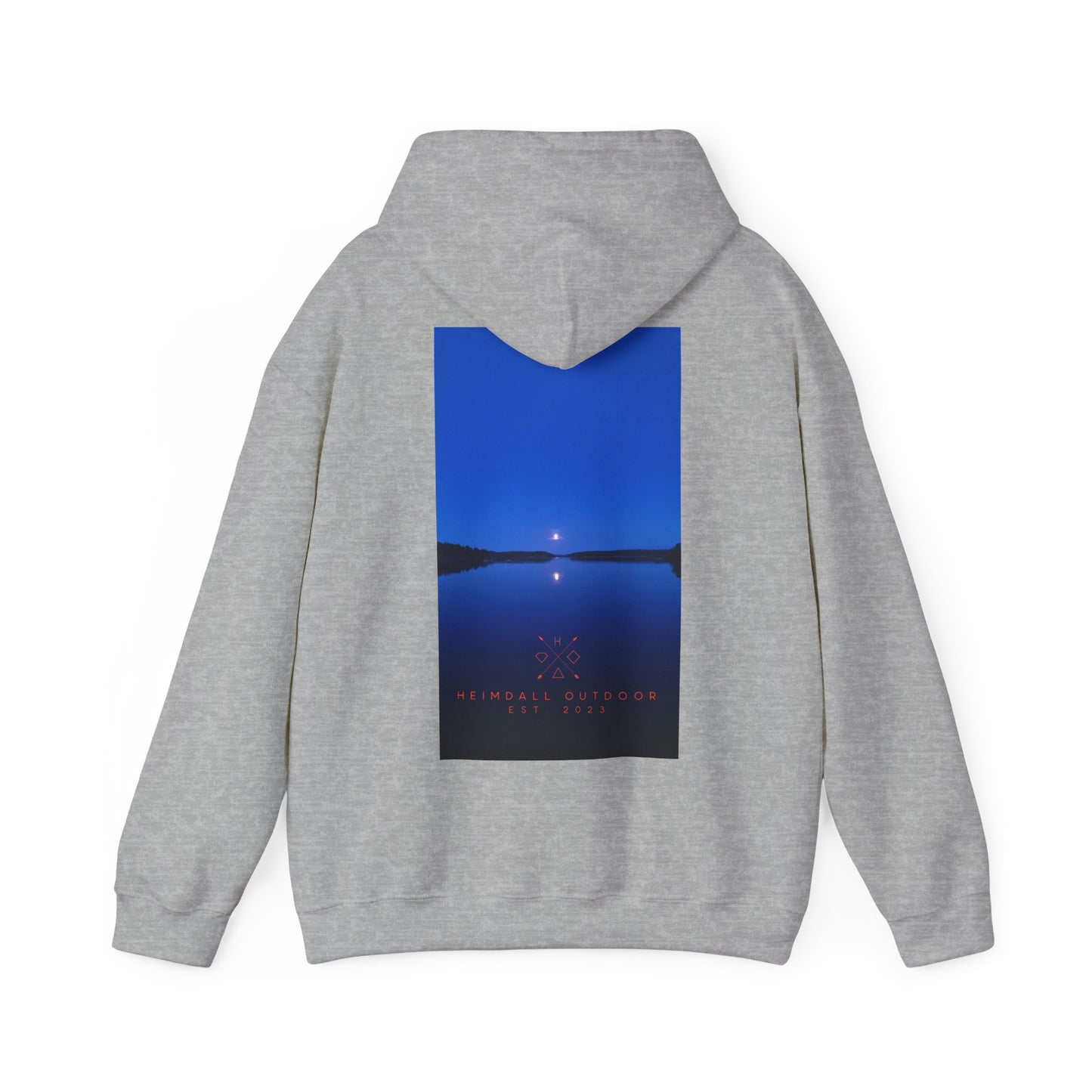 Vansjø by night Unisex Heavy Blend™ Hooded Sweatshirt
