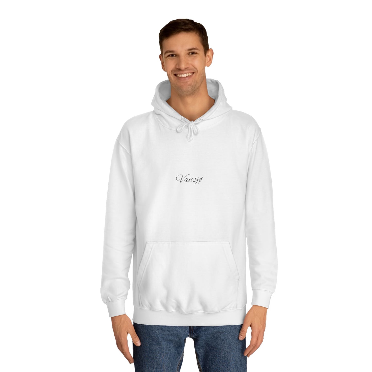 Vansjø by nigth 01 Unisex College Hoodie