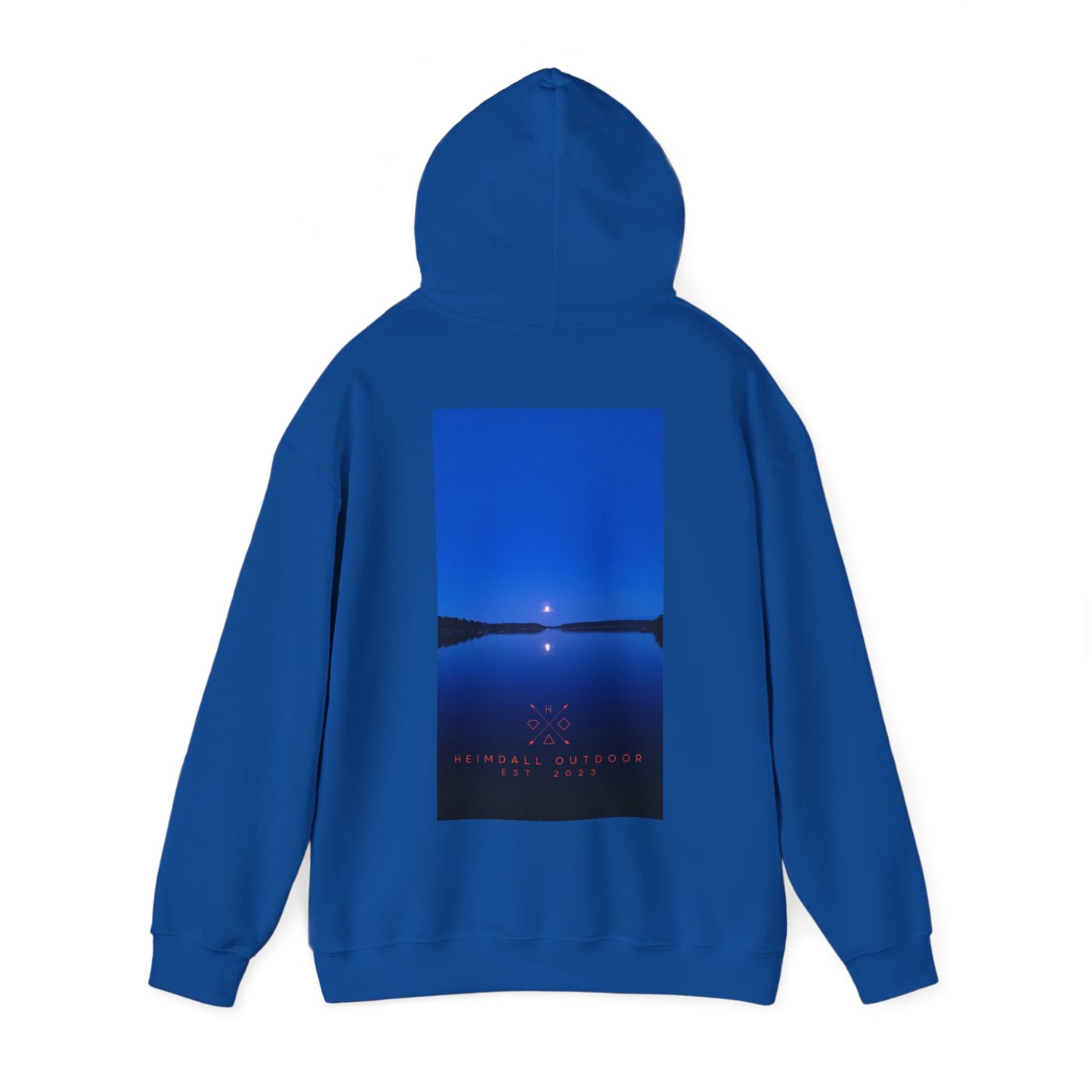 Vansjø by night Unisex Heavy Blend™ Hooded Sweatshirt