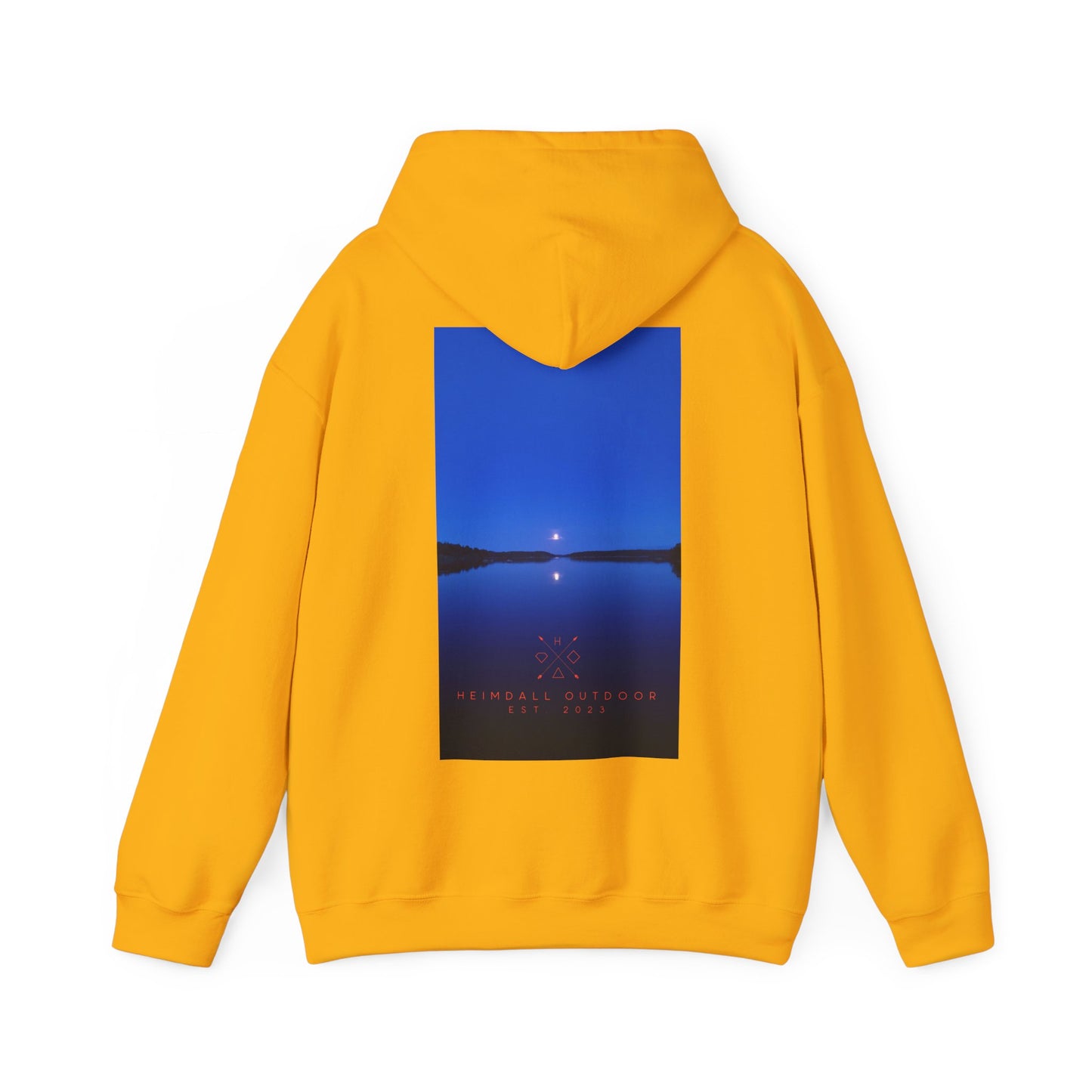 Vansjø by night Unisex Heavy Blend™ Hooded Sweatshirt