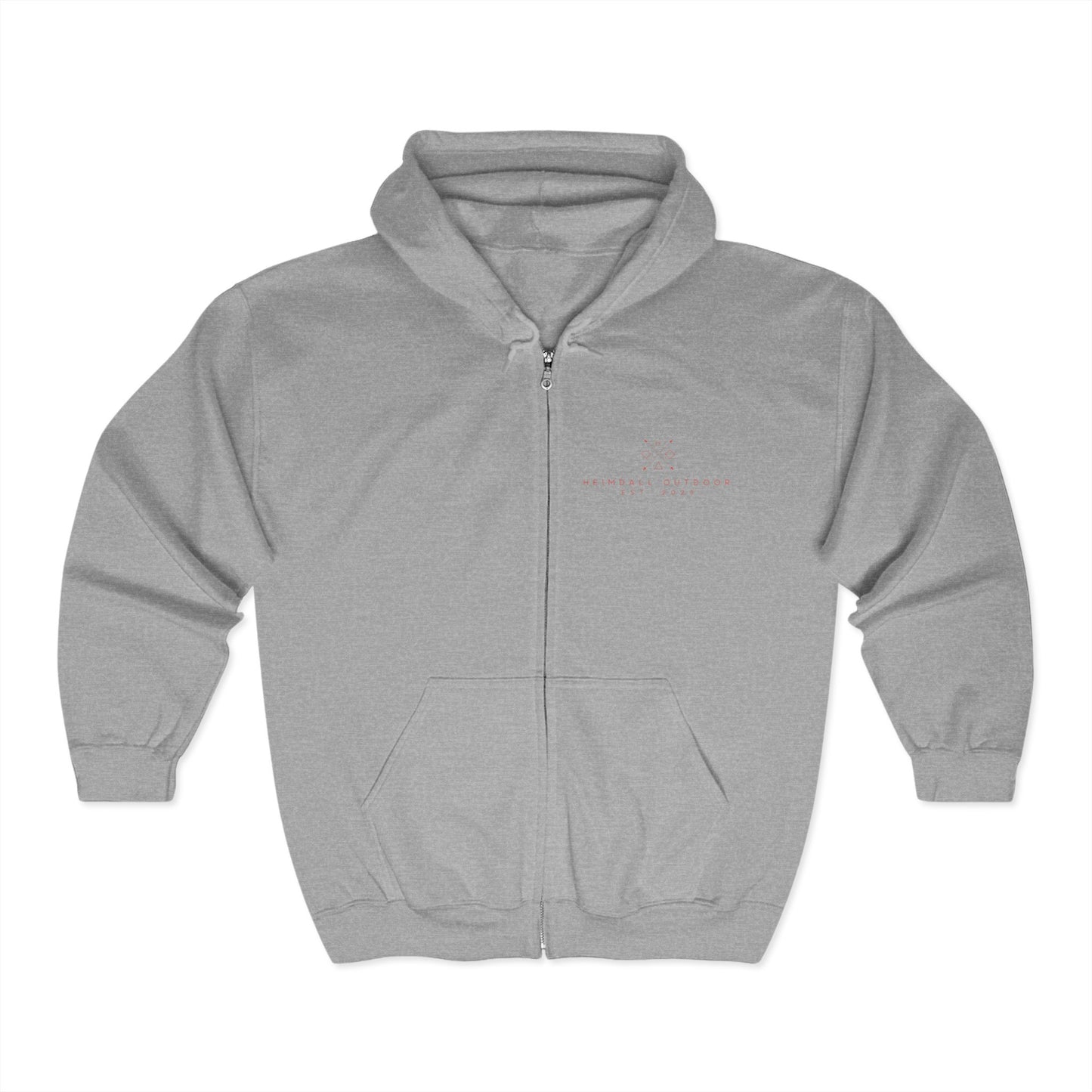 On my back Unisex Heavy Blend™ Full Zip Hooded Sweatshirt