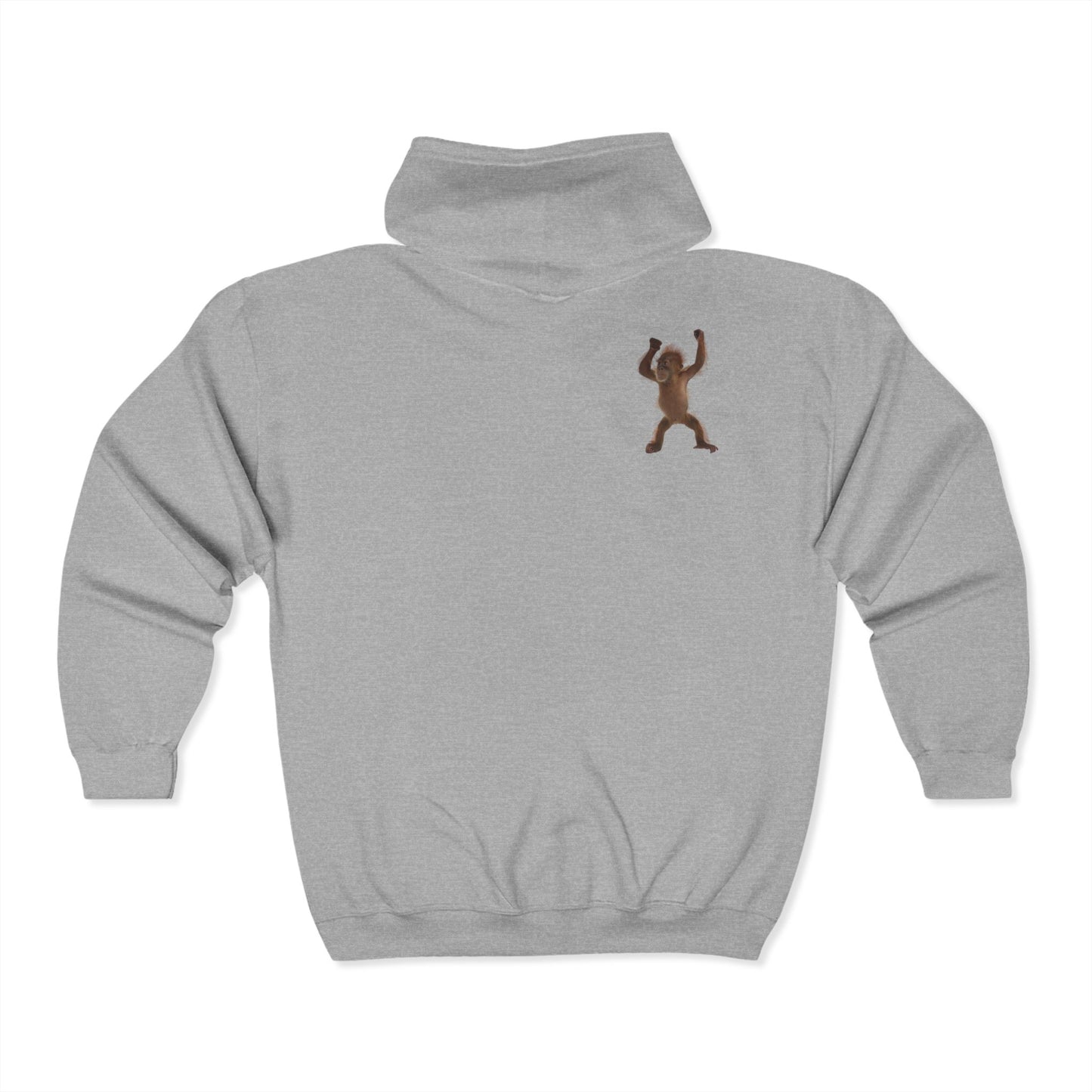 On my back Unisex Heavy Blend™ Full Zip Hooded Sweatshirt