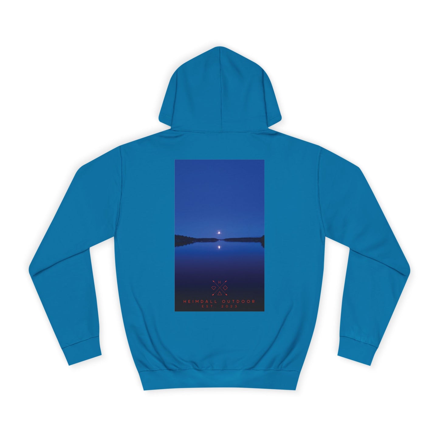 Vansjø by nigth 01 Unisex College Hoodie