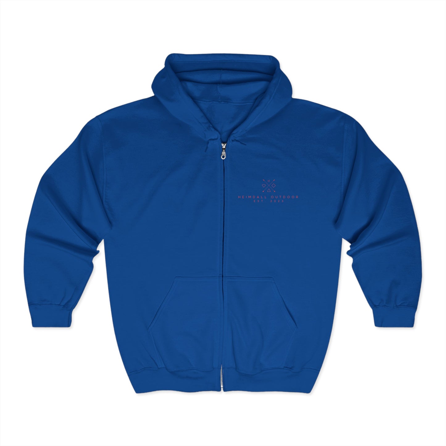 On my back Unisex Heavy Blend™ Full Zip Hooded Sweatshirt