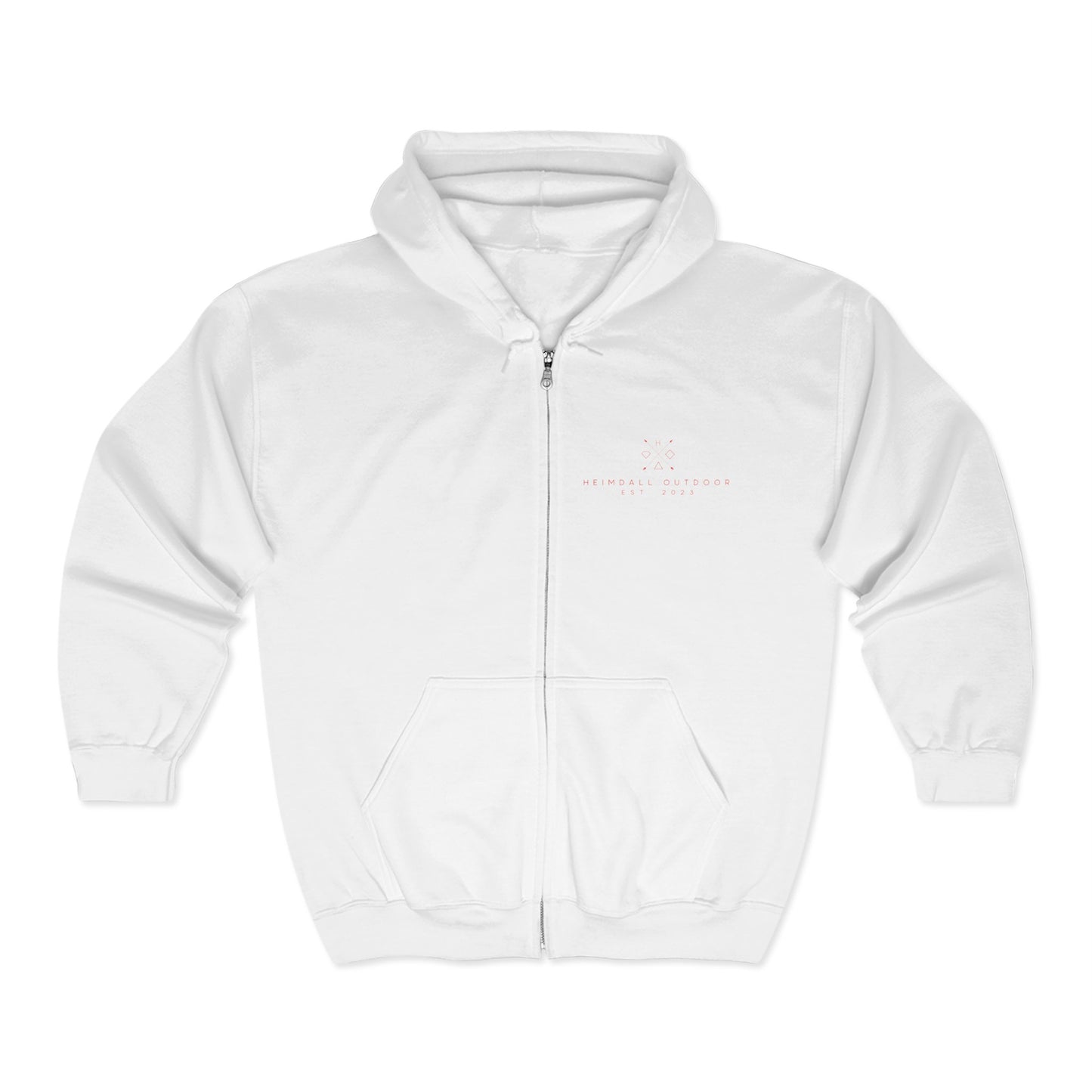 On my back Unisex Heavy Blend™ Full Zip Hooded Sweatshirt