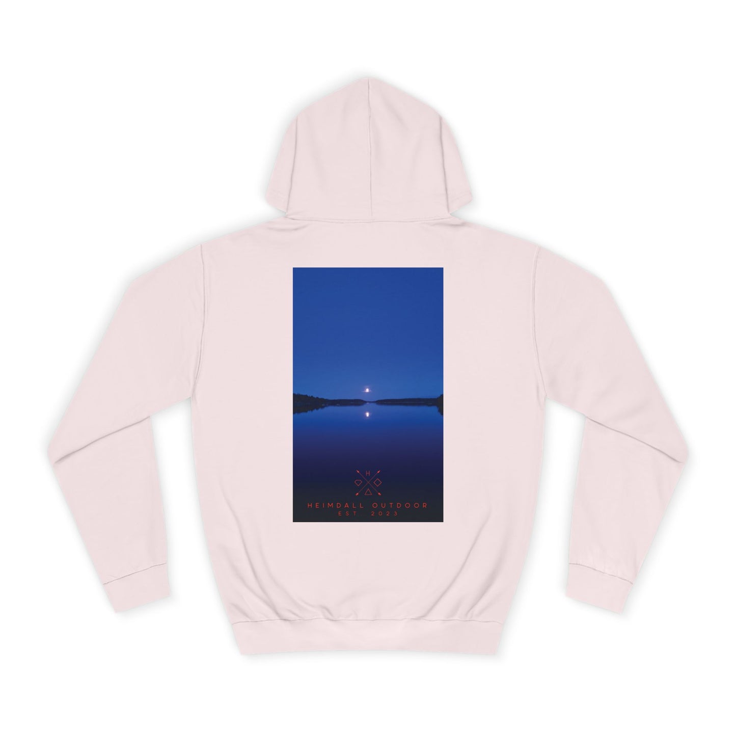 Vansjø by nigth 01 Unisex College Hoodie