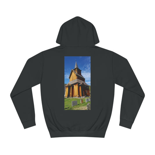 Stave church Unisex College Hoodie