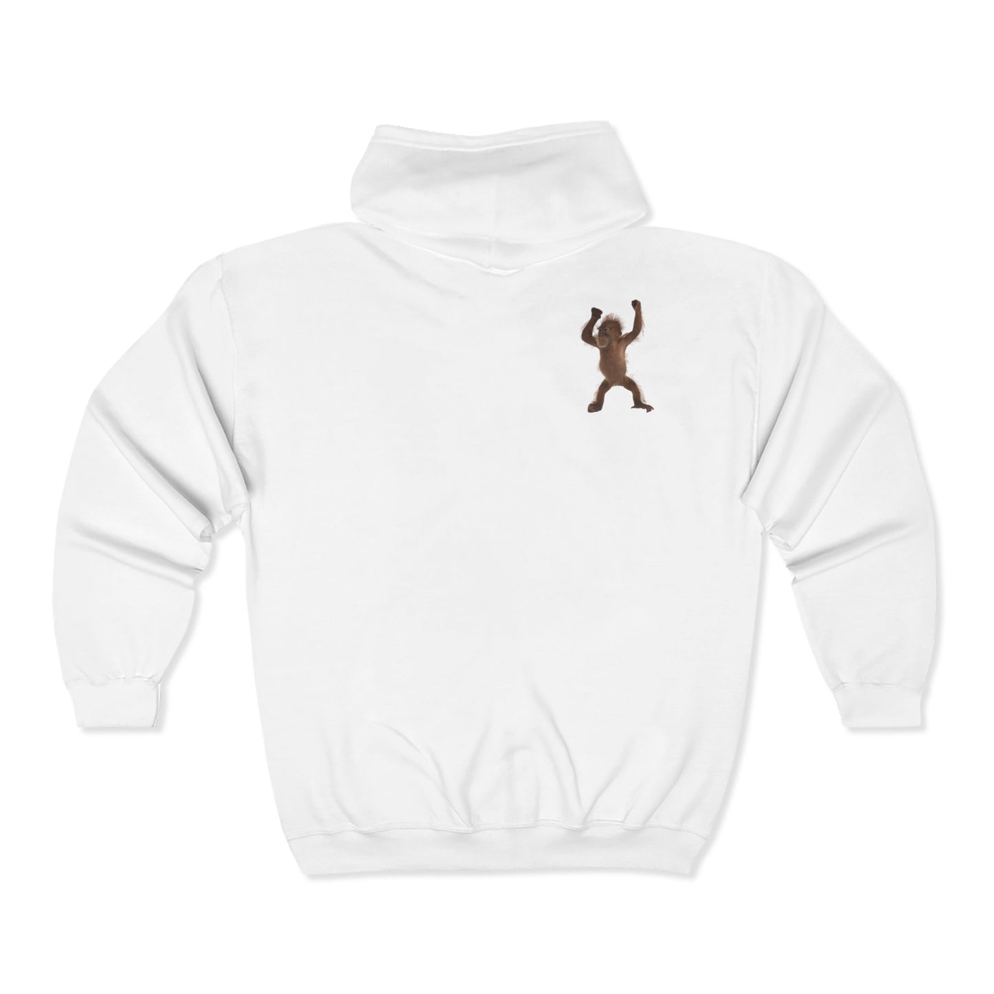 On my back Unisex Heavy Blend™ Full Zip Hooded Sweatshirt